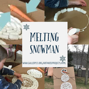 Melting Snowman Kids' Art Activity