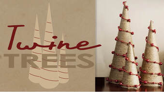 Holiday Twine Trees Craft Workshop